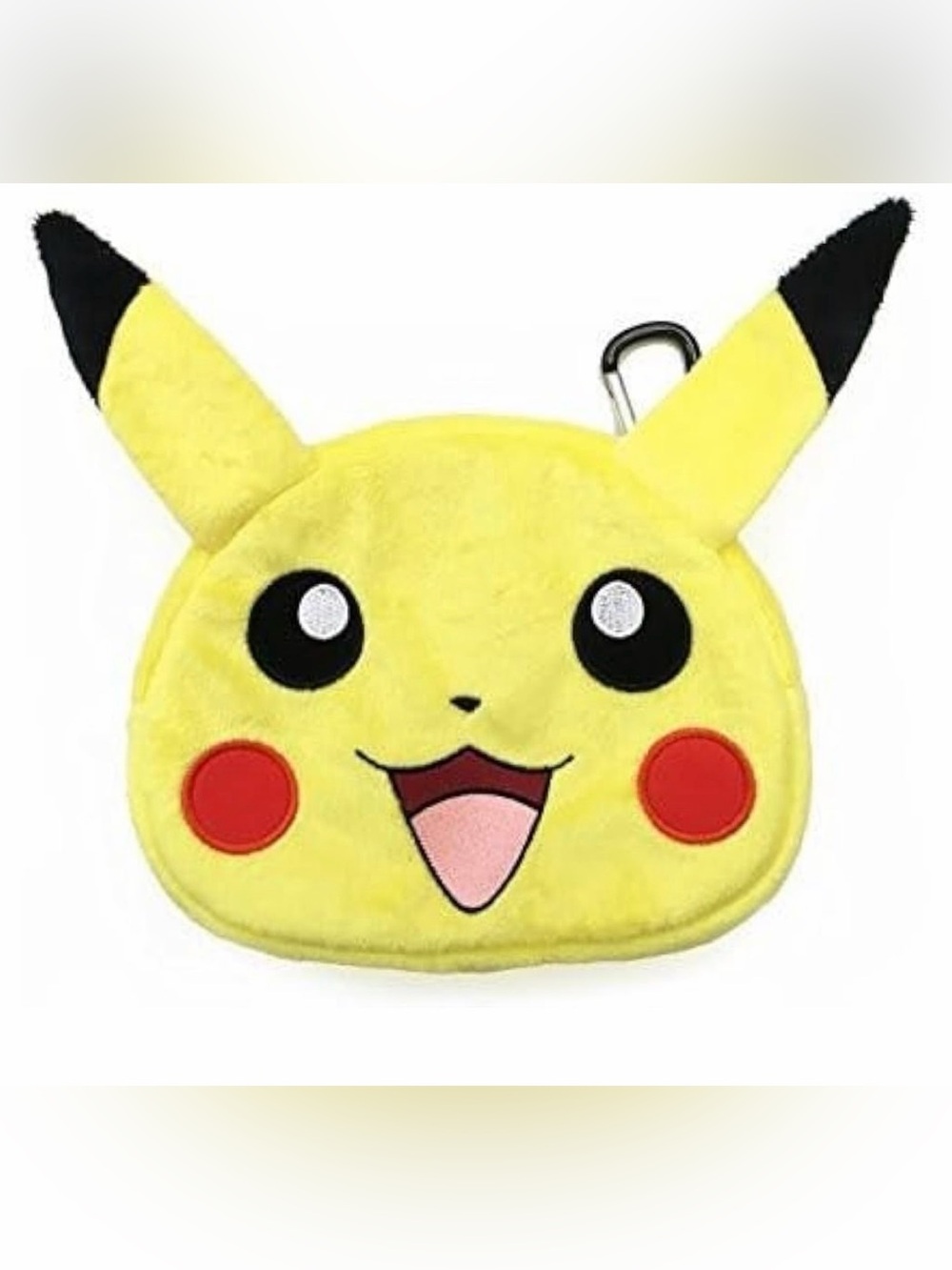 Plush Yellow Pikachu Nintendo 3DS Purse with Clip